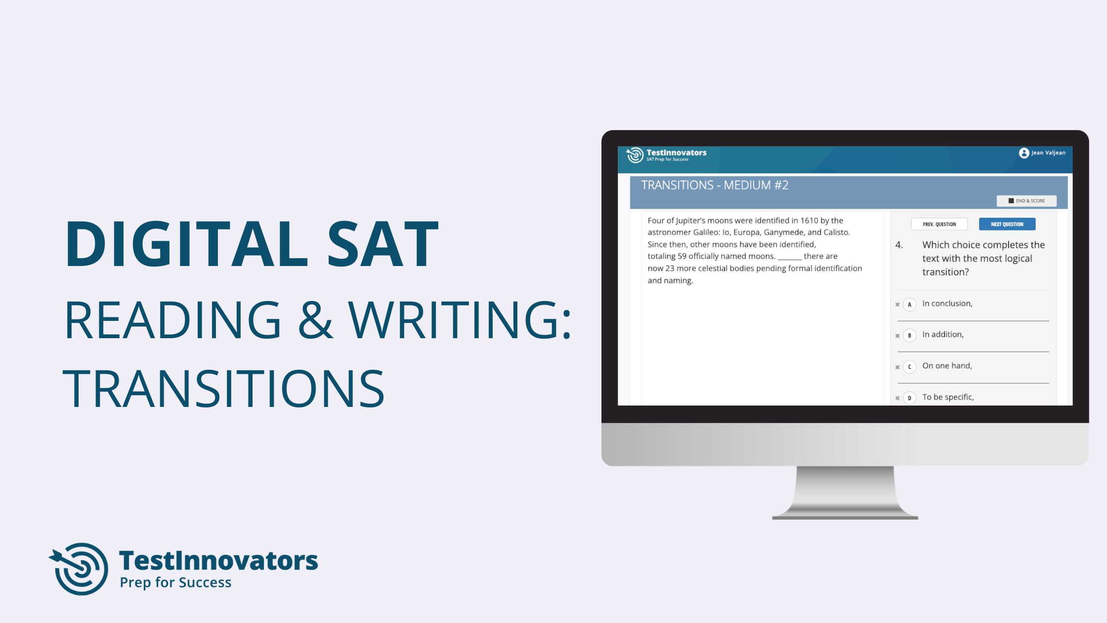 Digital SAT Reading and Writing: Transitions
